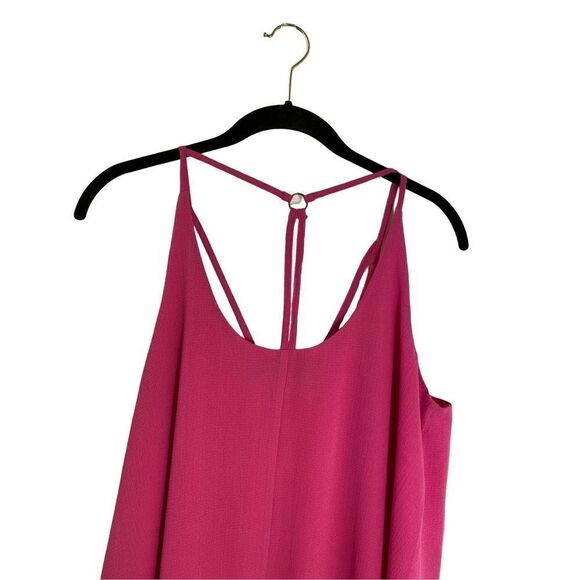 Blue rair women’s Barbie pink fully lined textured, dress size medium  - Picture 3 of 5